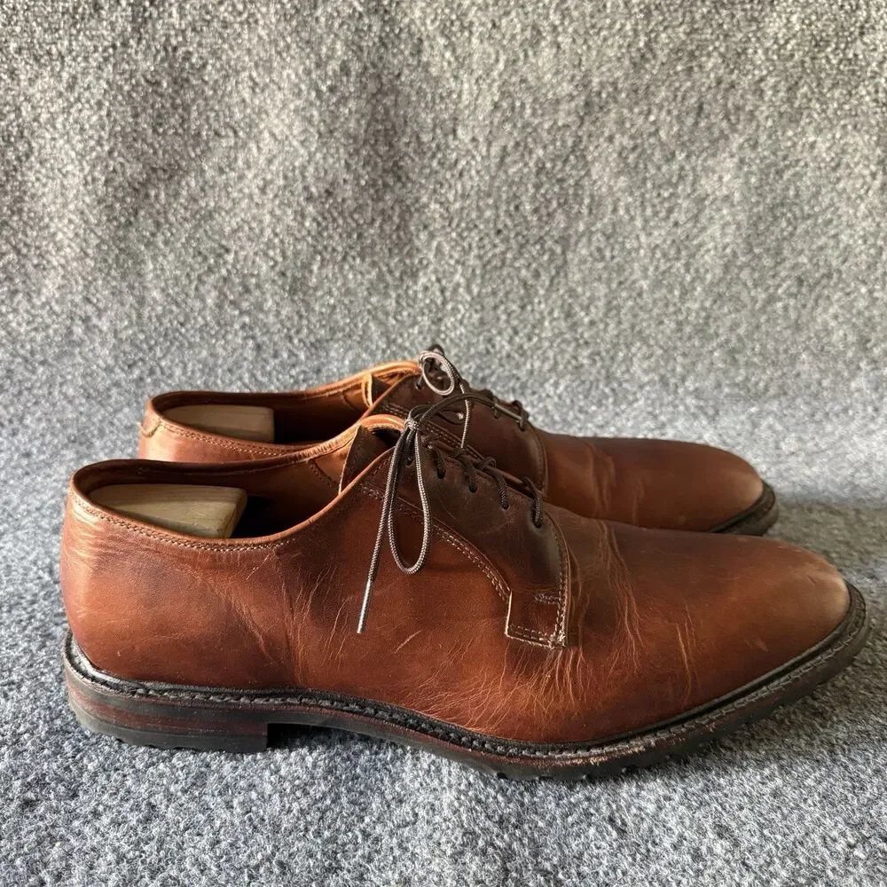 Allen Edmonds Black Hills Brown Leather Derby Dress Shoes Men's Size 14